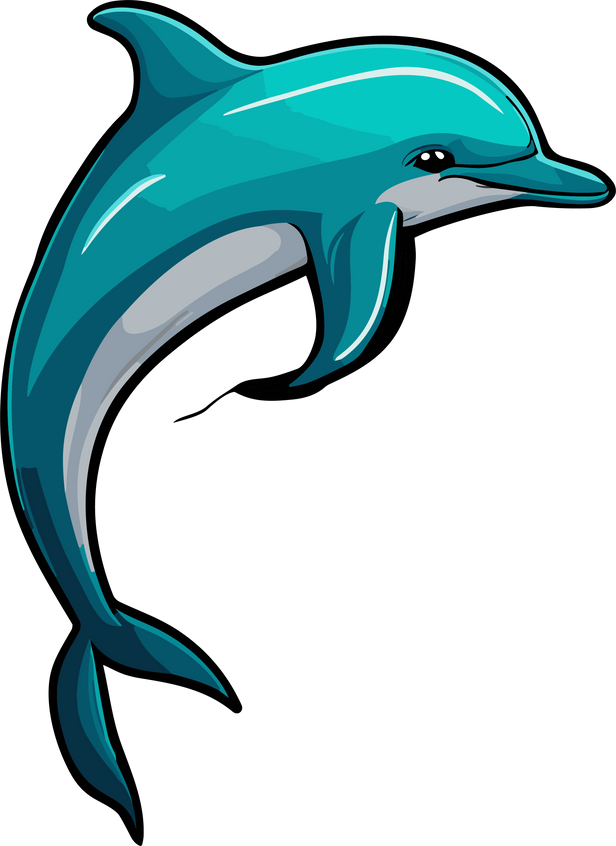 Dolphin sticker
